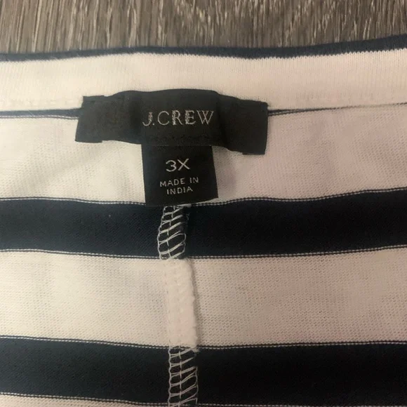 J Crew 3X High-Low Maxi Tank Dress In Navy White Stripe Nautical Vacation A0477 - Picture 10 of 13